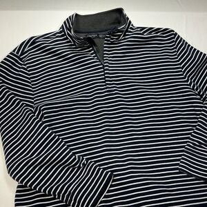 Nautica Striped Pullover 1/4‎ Zip Long Sleeve Sweater XXL